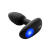 Анальная пробка с подсветкой и вибрацией OhMiBod Lumen powered by KIIROO, 10.2х3.3 см (чёрный)
