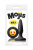 NS Novelties Mojis Mini Plug #ILY маленькая анальная пробка, 8.6х2 см (черный) - sex-shop.ua