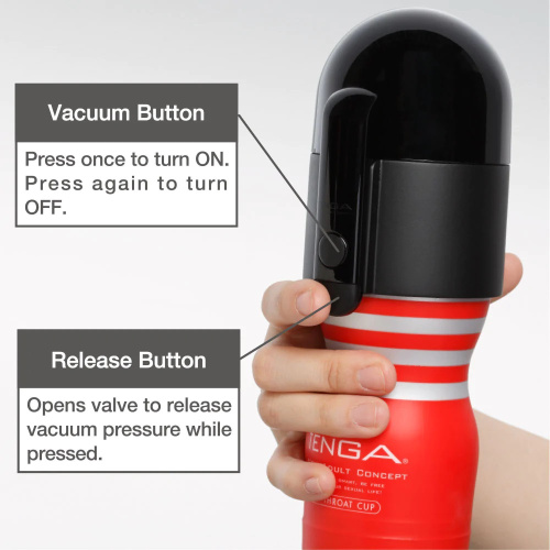 Tenga Vacuum Controller - Вакуумная насадка (без мастурбатора), 15х6 см - sex-shop.ua