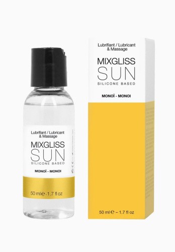 Mixgliss Sun Monoi - Лубрикант на силиконовой основе с ароматом масла Манои, 50 мл. - sex-shop.ua