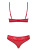 Obsessive 829-SET-3 set - эротический комплект с сердечком, S/M (красный)