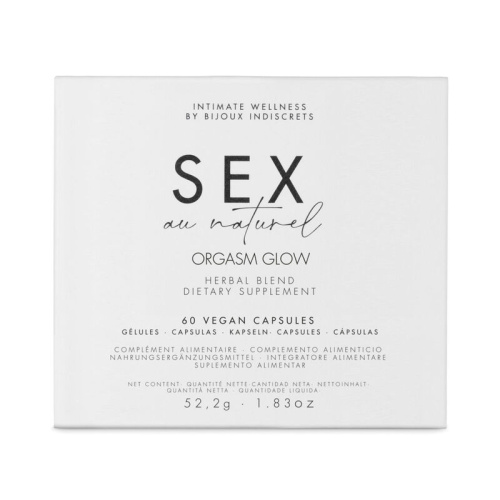 Bijoux Indiscrets Sex au Naturel - Orgasm Glow - Биодобавка для повышения либидо у женщин - sex-shop.ua