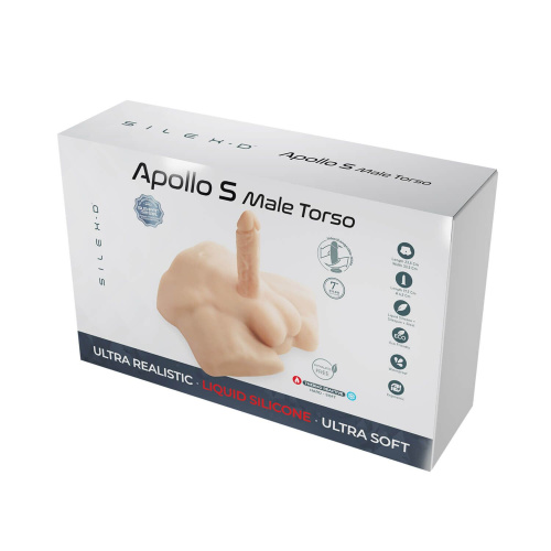 Полуторс с фаллоимитатором SilexD Apollo S Male Torso