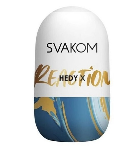 Svakom Hedy X Masturbator Reaction Реакция - мастурбатор-яйцо, 9х5 см (синий)