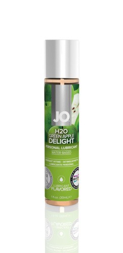 System JO H2O Green Apple Delight - оральная смазка со вкусом зеленого яблока, 30 мл - sex-shop.ua