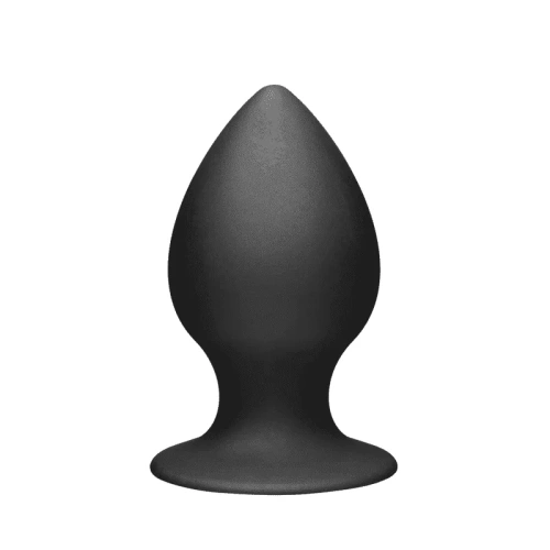 Tom of Finland Large Silicone Anal Plug - Анальна пробка з присоскою, 11.5 см (чорний)