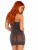 Leg Avenue-Shimmer Sheer rhinestone tube dress Black/Silver - Блестящее чёрное платье,  OS