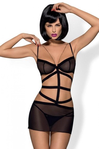 Сексуальный комплект Obsessive Bondy chemise  (L/XL)