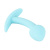Mini Butt Plug Blue - Анальная пробка с контурной головкой, 6.4х2.6 см (голубой) - sex-shop.ua