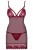 Obsessive Wonderia chemise UA79185  - Комплект, S/M, (красный)
