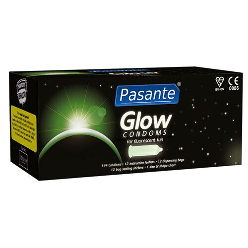 Pasante Glow Bulk Pack - Презервативы светящиеся в темноте, 6 шт