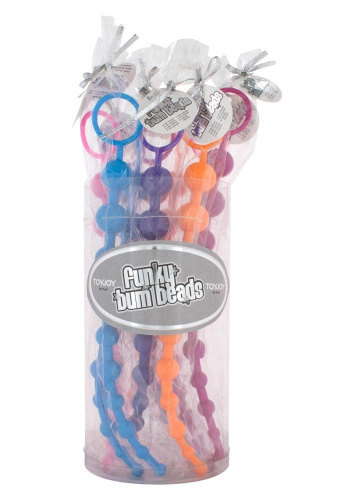 Toy Joy Funky Bum Beads - анальная цепочка, 26х2.5 см - sex-shop.ua