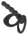 Black Velvets Cock & Ball Ring - Анальная насадка, 19 см (черная)