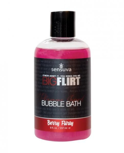 Sensuva Big Flirt Pheromone Bubble Bath Berry Flirty - Пена для ванны с кокетливым ягодным ароматом, 237 мл - sex-shop.ua