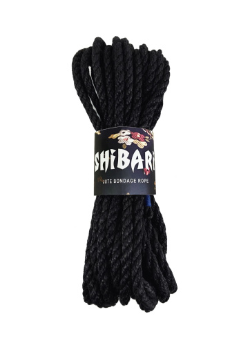 Feral Feelings Shibari Rope - Джутовая веревка для Шибари, 8 м (черная) - sex-shop.ua
