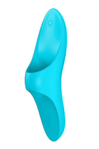 Satisfyer Teaser Light Blue - Вібратор на палець, 12х3.5 см (блакитний)