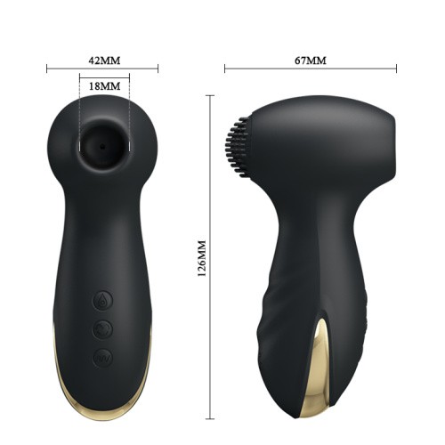 Pretty Love Royal Pleasure Massager Black - Вибратор, 12.6 см (черный)