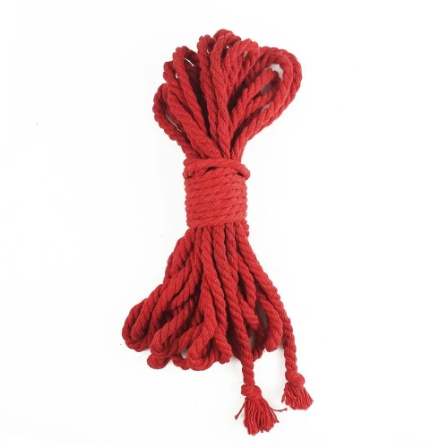 Art of Sex - Бавовняна мотузка BDSM 8 метрів, 6 мм (червоний)