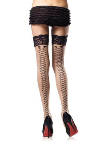Leg Avenue LEG9550BL/P - Чулки, (черный)