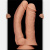 LoveToy 12'' King-sized Dildo Flesh - Фалоімітатор для подвійного проникнення королівського розміру, 33х6.8 см