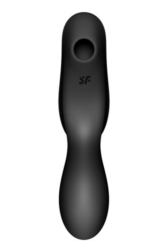 Satisfyer Curvy Trinity 2 - Вакуумний кліторальний стимулятор та масажер для точки G, 16.8х3.8 см (чорний)