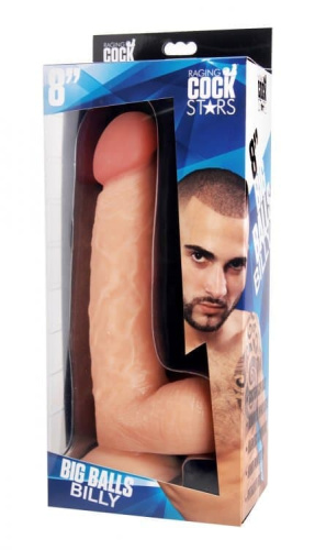 Raging Cockstars Big Balls Billy 8 Inch Realistic Dildo-реалістичний фалоімітатор, 19х5, 7 см - купити в Україні | Секс шоп SEX-SHOP.ua