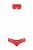 Obsessive 822-SEA-3 set - кружевной эротический комплект трусики и маска на глаза, S/M (красный)