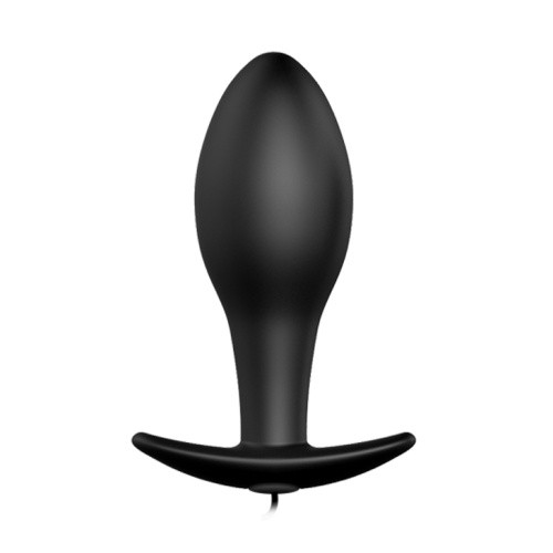 Pretty Love Vibrating Butt Plug Black - Анальна пробка з вібрацією, 8,5х3,1 см (чорний)