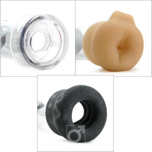 Pipedream Pump Worx Accessory Kit - набір аксесуарів для вакуумної помпи (чорний) - купити в Україні | Секс шоп SEX-SHOP.ua