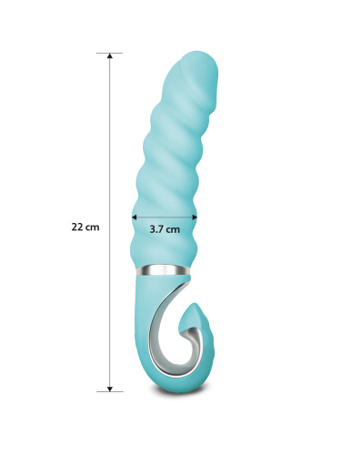 Gvibe Gjack 2 - Анатомический вибромассажер, 22х3.7 см (голубой) - sex-shop.ua