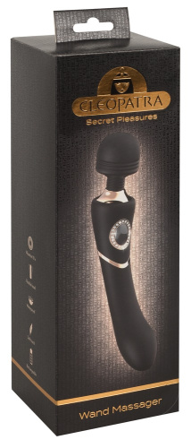 Cleopatra Wand Massager - Универсальный вибромассажер, 24.2х4.3 см (черный) - sex-shop.ua