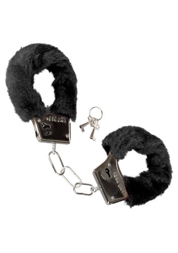 CalExotics Furry Cuffs - Наручники (чёрные) - sex-shop.ua