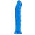 Doc Johnson Jelly Jewels Dong & Suction Cup Blue - фаллоимитатор 22.8х3.6 см (голубой)