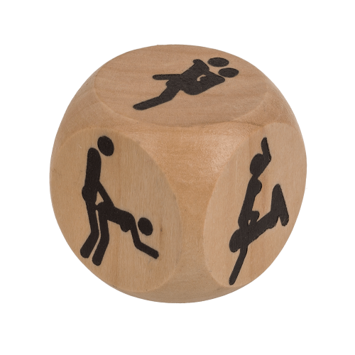 Kama Sutra Wooden Dice – Деревянный кубик, 3x3 см - sex-shop.ua
