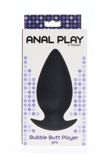 Toy Joy Bubble Butt Player Pro - Анальная пробка, 11х5 см (черный) - sex-shop.ua