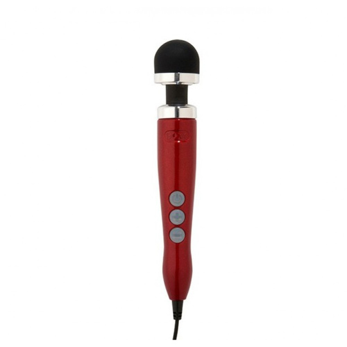 Doxy Number 3 Candy Red очень мощный вибратор микрофон в металлическом корпусе, 28х4.5 см (красный) - sex-shop.ua
