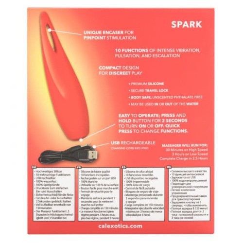 CalExotics Red Hot Spark - вибратор с аккумулятором