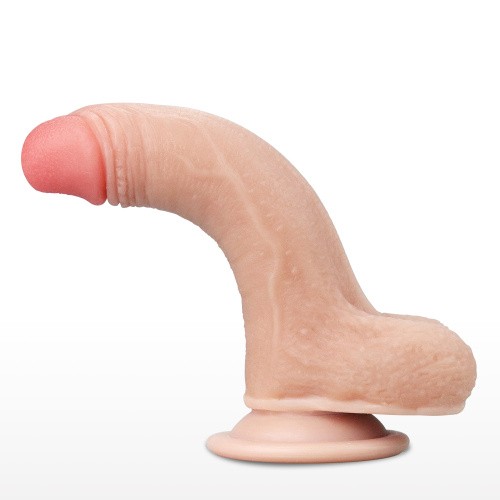 Sliding Skin Dong 7 '' - Фаллоимитатор, 15,5 см (телесный)