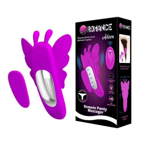 LyBaile Romance Aileen Remote Panty Massager Purple - Вібратор у трусики, 10.5х6.2 см (фіолетовий)