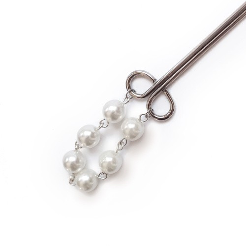 Art of Sex Clit Clamp Royal Pearls - Затискач для клітора, (сріблястий)