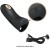 LyBaile Pretty Love Miraco Electric Vibrator Black - Вибронасадка на палец с электростимуляцией и золотом 18К, 10.5х3 см (чёрный)