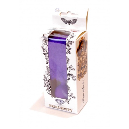 Boss Jewellery Silicon PLUG Bunny Tail Purple - Анальная пробка с хвостом, 6,5х2,7 см (фиолетовый) - sex-shop.ua
