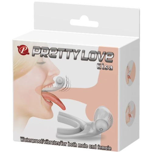 LyBaile Pretty Love Elsa Mouth Stimulator Light Pink - Вибратор для оральных ласк, 7.5х5.3 см (розовый)