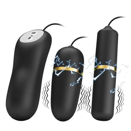 LyBaile - Pretty Love Electric Stimulation Double Vibro Bullet - Іграшки з вібрацією та електростимуляцією - купити в Україні | Секс шоп SEX-SHOP.ua