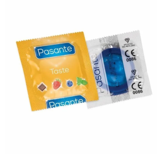 Pasante Taste Blueberry - оральный презерватив со вкусом черники - sex-shop.ua
