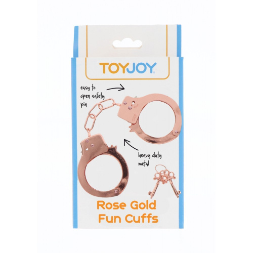 Toy Joy Rose Gold Fun Cuffs - Наручники металлические (розовое золото) - sex-shop.ua