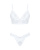 Obsessive Heavenlly 2-pcs set - комплект эротического белья: бюстгальтер и стринги, XS/S (белый)