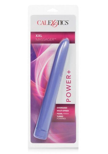 California Exotic Novelties Massager Platinum - Большой пластиковый вибратор XXL, 25х4 см (серебристый)