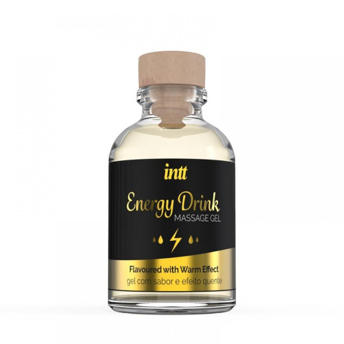 Intt Energy Drink Massage Gel - съедобный массажный гель, 30 мл - sex-shop.ua
