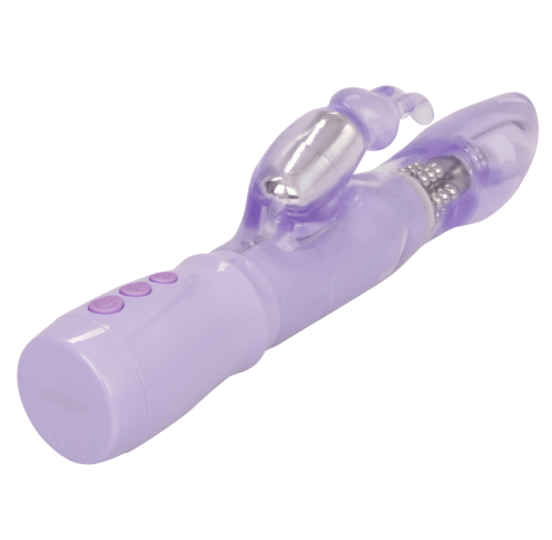 CalExotics Thrusting Orgasm Jack Rabbit - вибратор-кролик с вращением, 20х3.8 см